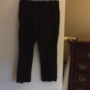 Chico’s lace trimmed ankle pants